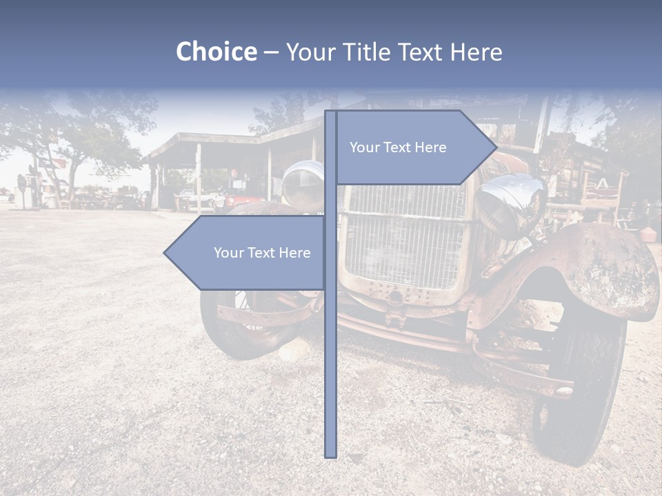 California Station Highway PowerPoint Template