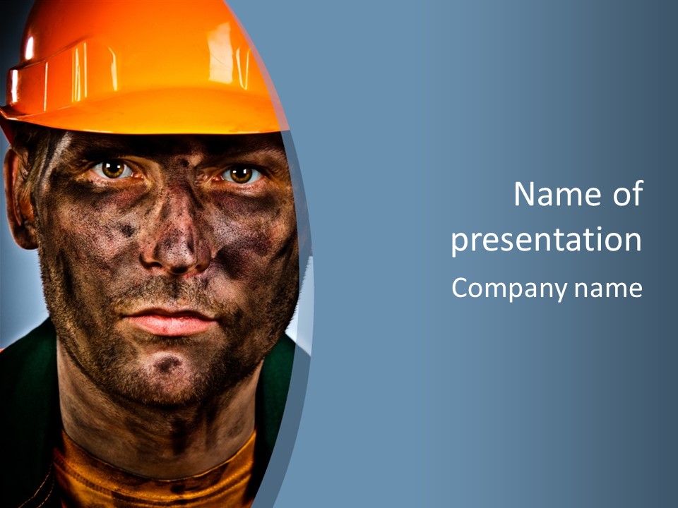 Male Hard Black PowerPoint Template