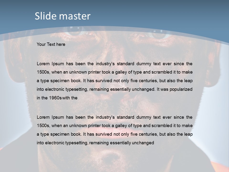 Male Hard Black PowerPoint Template