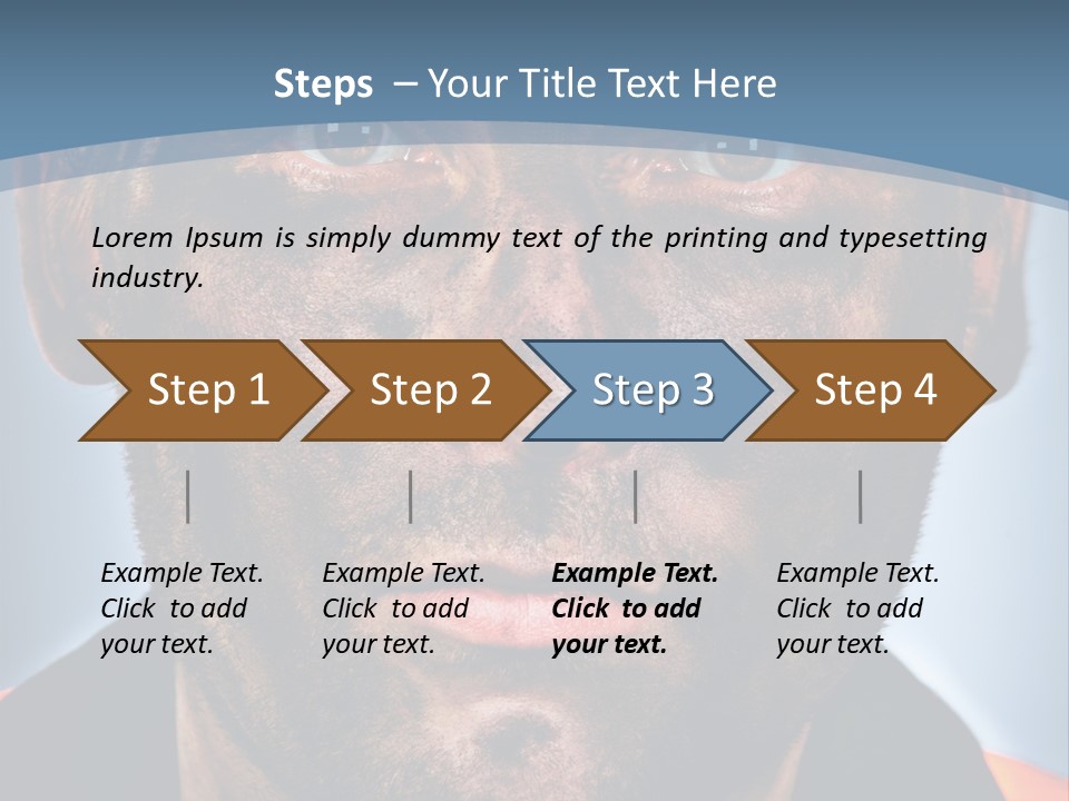 Male Hard Black PowerPoint Template