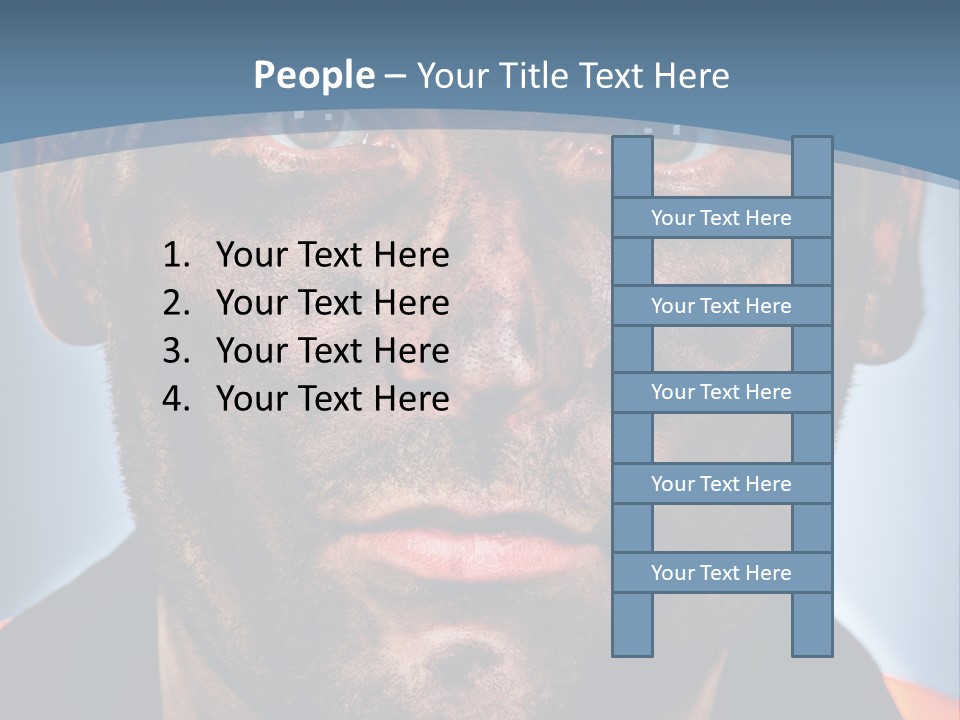 Male Hard Black PowerPoint Template