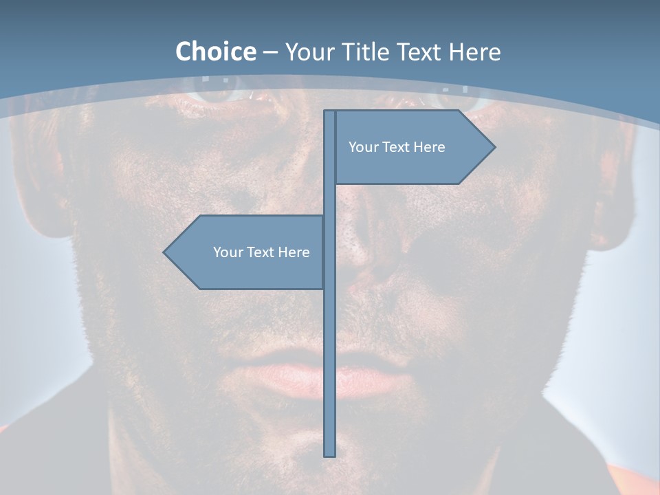 Male Hard Black PowerPoint Template