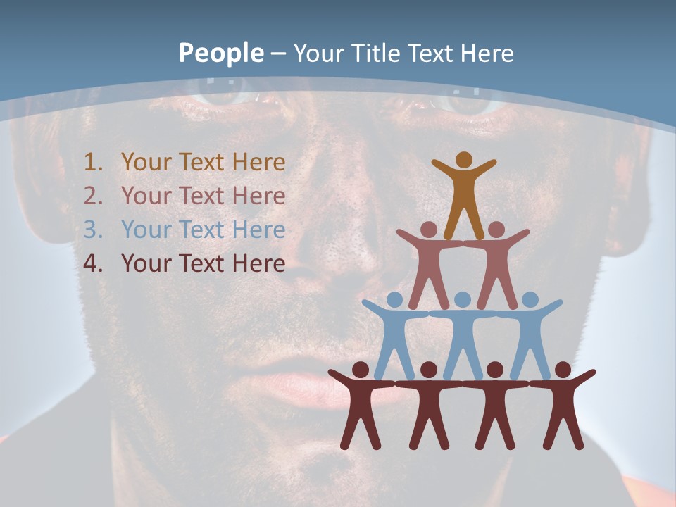 Male Hard Black PowerPoint Template