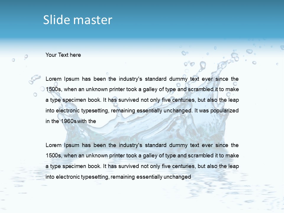 Spa Isolated Macro PowerPoint Template