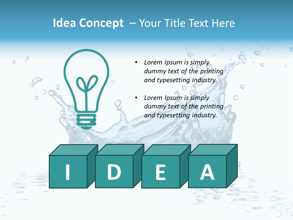 Spa Isolated Macro PowerPoint Template