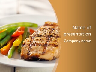 Colour Plate Salmon PowerPoint Template