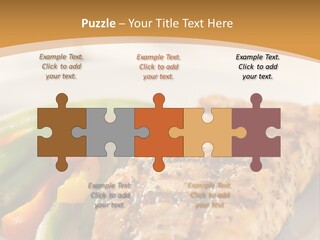 Colour Plate Salmon PowerPoint Template