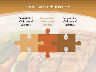 Colour Plate Salmon PowerPoint Template