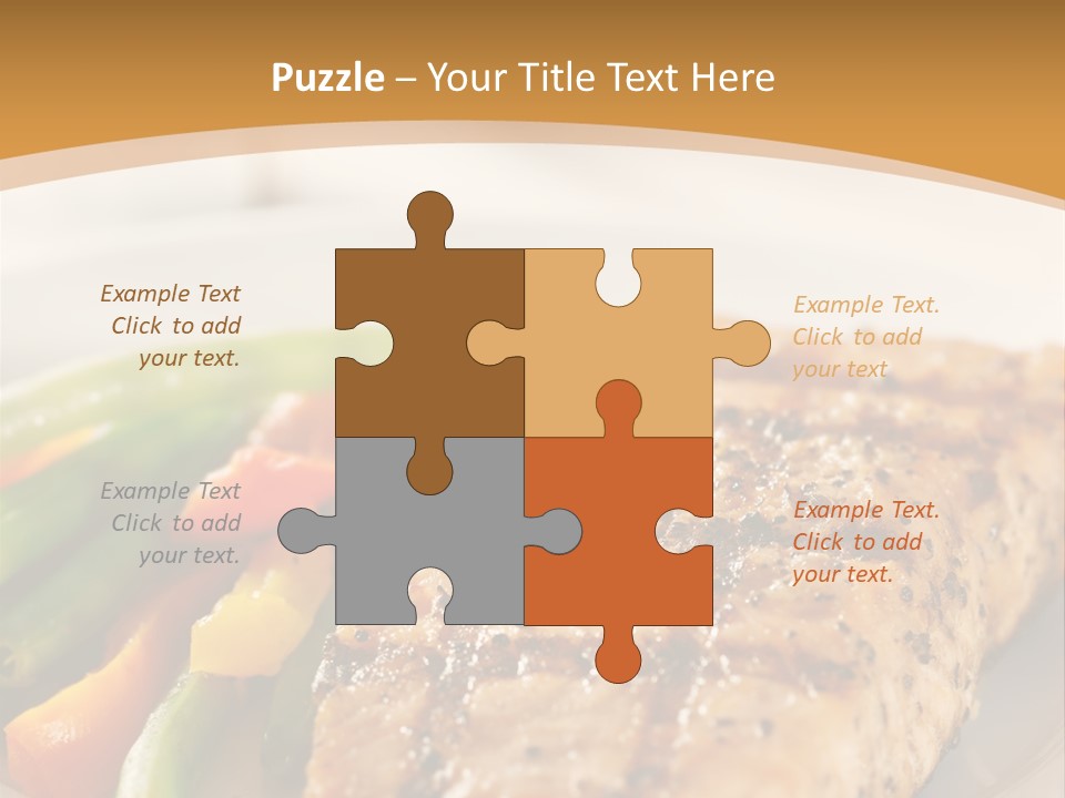 Colour Plate Salmon PowerPoint Template