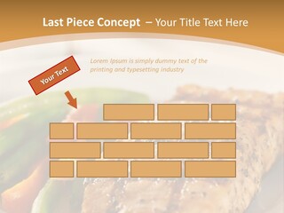 Colour Plate Salmon PowerPoint Template