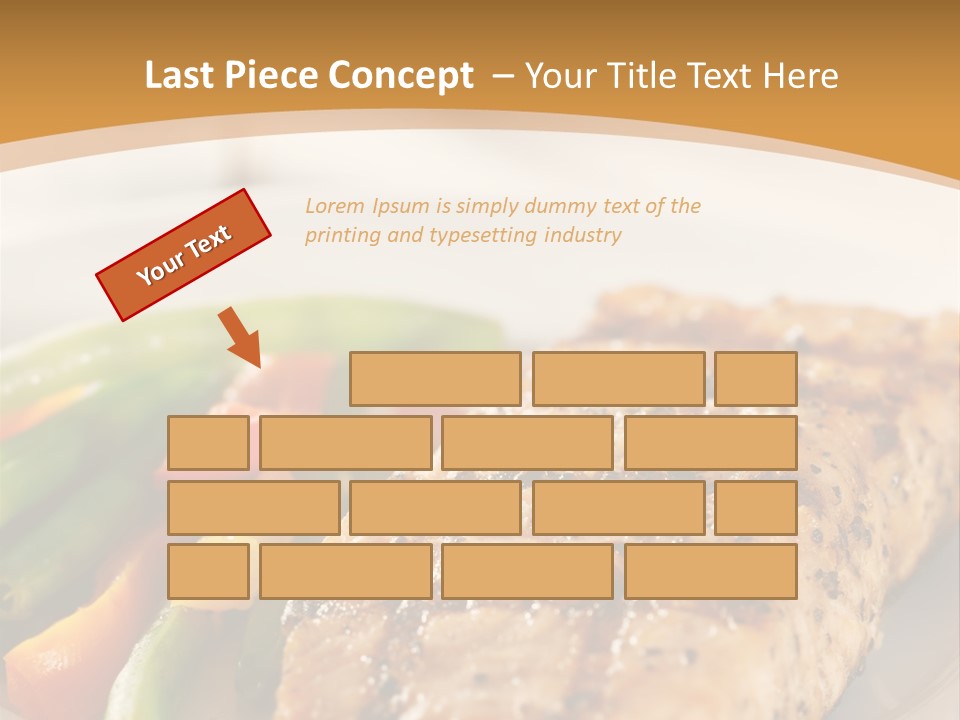 Colour Plate Salmon PowerPoint Template