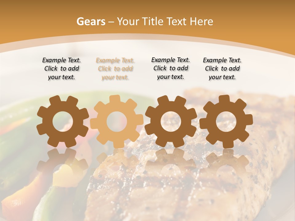 Colour Plate Salmon PowerPoint Template