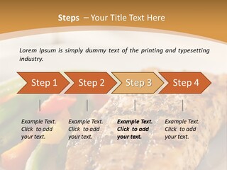 Colour Plate Salmon PowerPoint Template