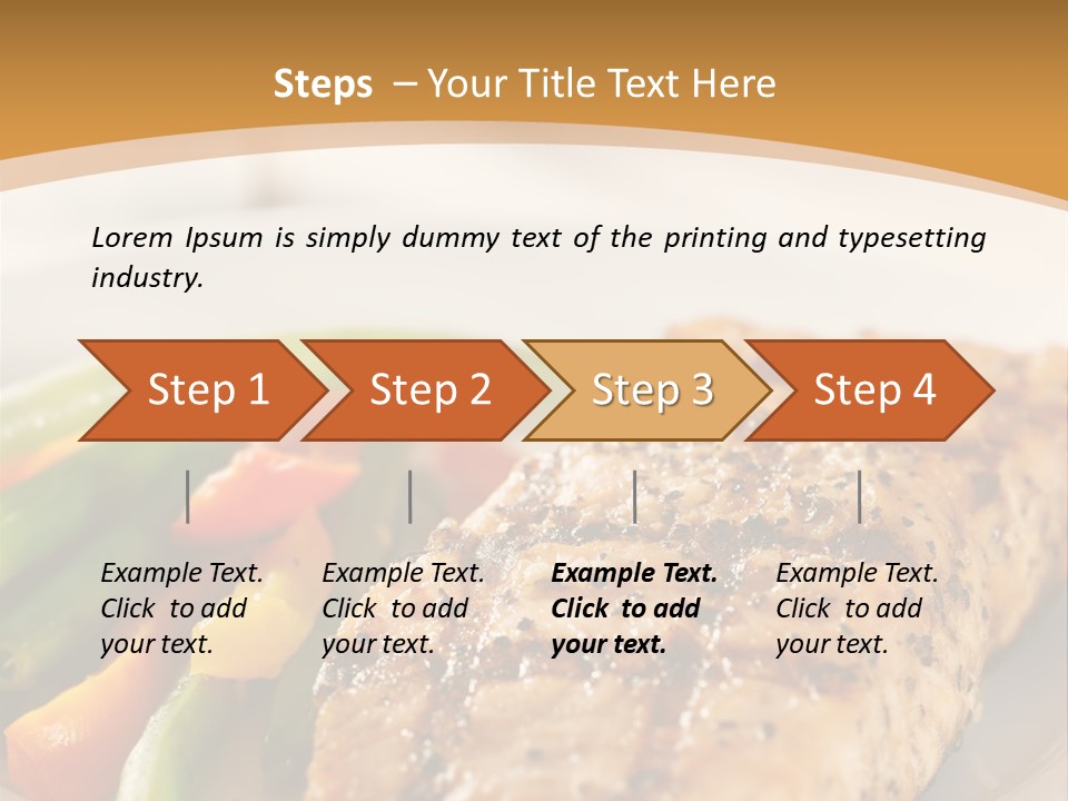 Colour Plate Salmon PowerPoint Template