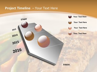 Colour Plate Salmon PowerPoint Template