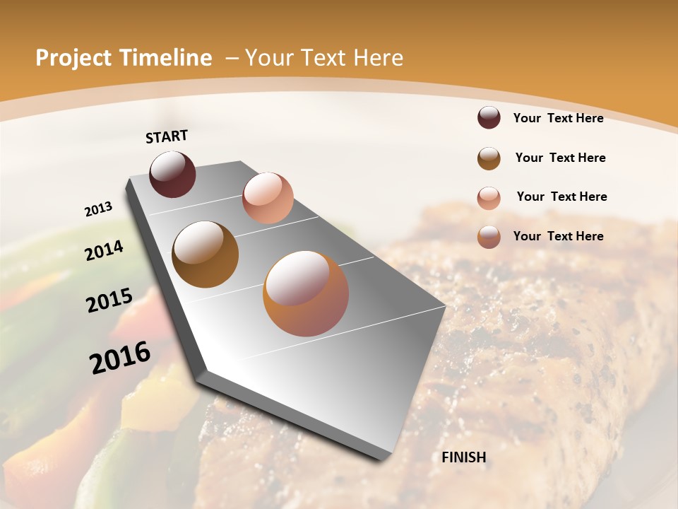 Colour Plate Salmon PowerPoint Template