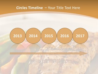 Colour Plate Salmon PowerPoint Template
