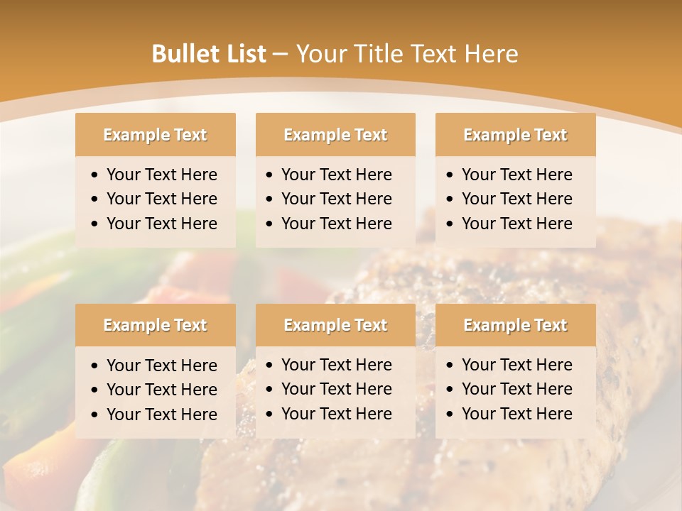 Colour Plate Salmon PowerPoint Template