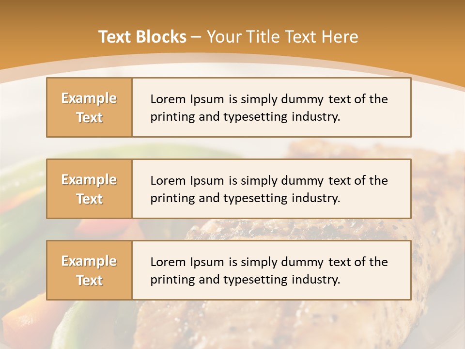 Colour Plate Salmon PowerPoint Template