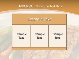 Colour Plate Salmon PowerPoint Template