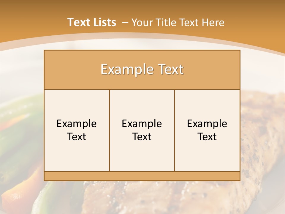 Colour Plate Salmon PowerPoint Template