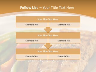 Colour Plate Salmon PowerPoint Template