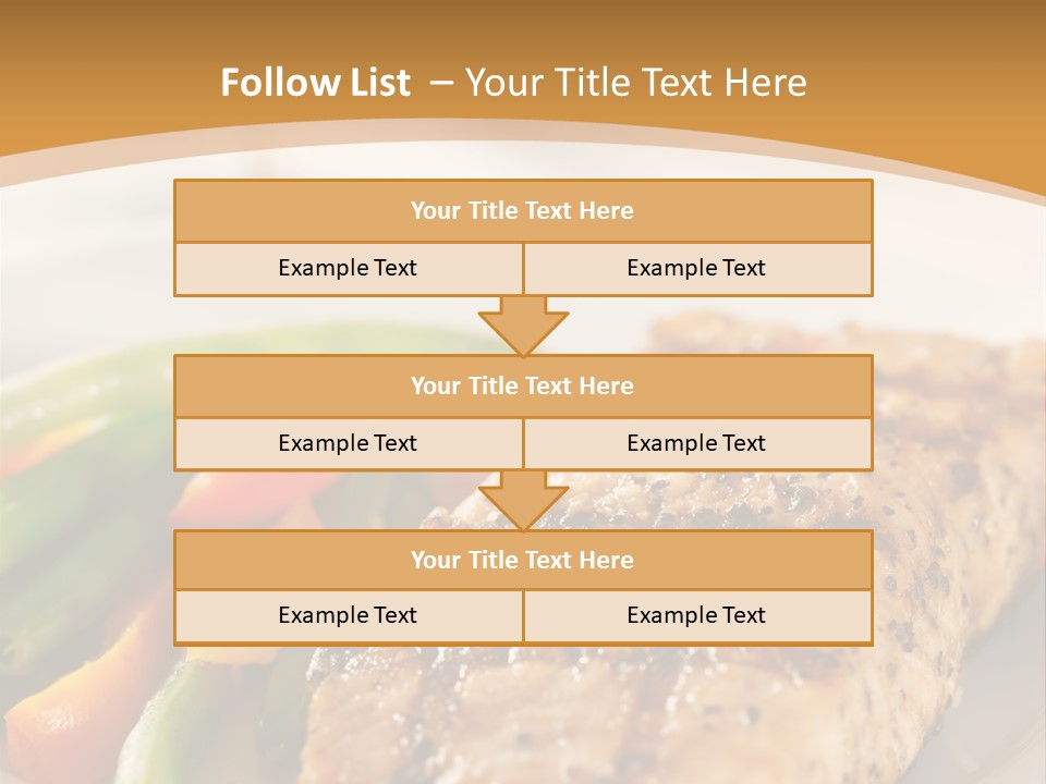 Colour Plate Salmon PowerPoint Template