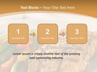 Colour Plate Salmon PowerPoint Template