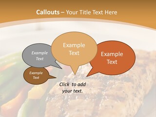 Colour Plate Salmon PowerPoint Template