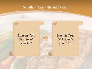 Colour Plate Salmon PowerPoint Template