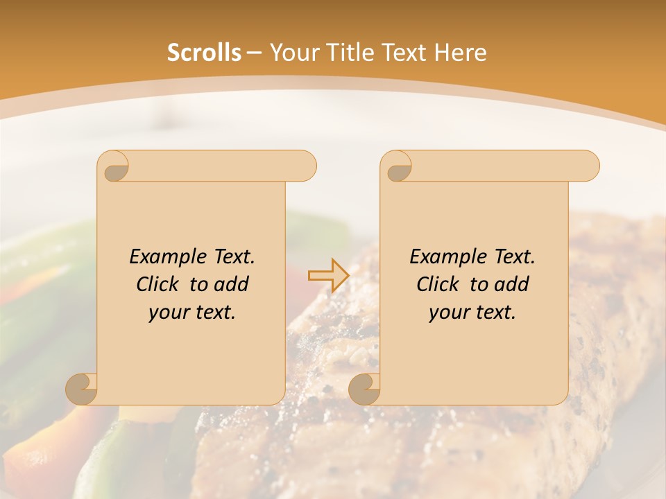 Colour Plate Salmon PowerPoint Template