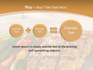 Colour Plate Salmon PowerPoint Template