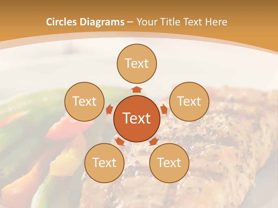 Colour Plate Salmon PowerPoint Template