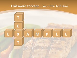 Colour Plate Salmon PowerPoint Template