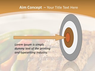 Colour Plate Salmon PowerPoint Template