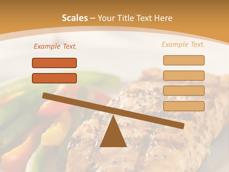 Colour Plate Salmon PowerPoint Template