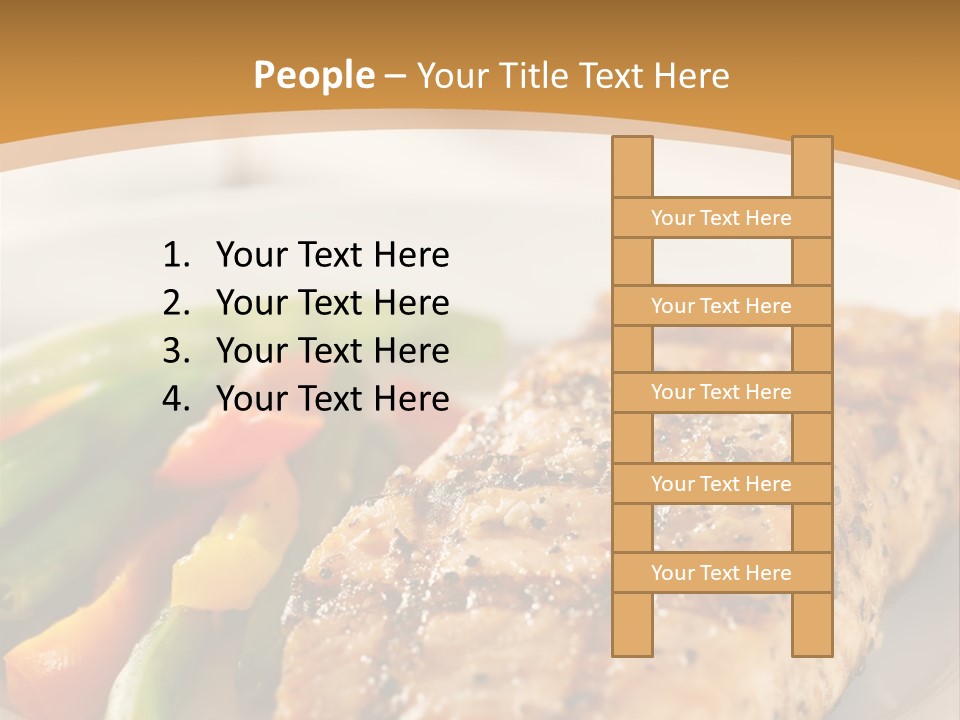 Colour Plate Salmon PowerPoint Template