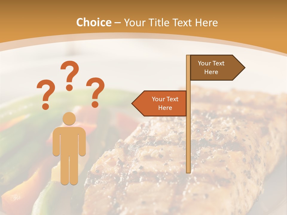 Colour Plate Salmon PowerPoint Template