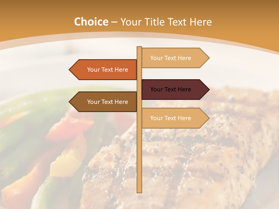 Colour Plate Salmon PowerPoint Template