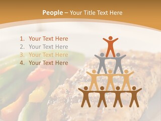 Colour Plate Salmon PowerPoint Template