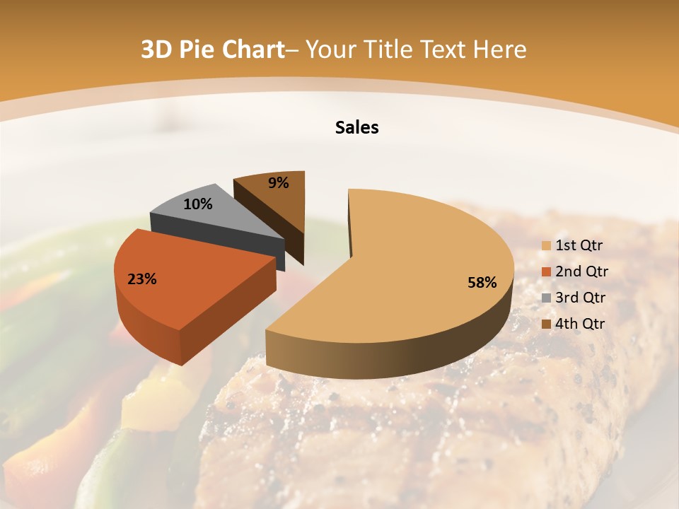 Colour Plate Salmon PowerPoint Template