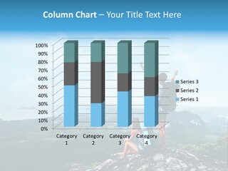 Man Tourist Endurance PowerPoint Template