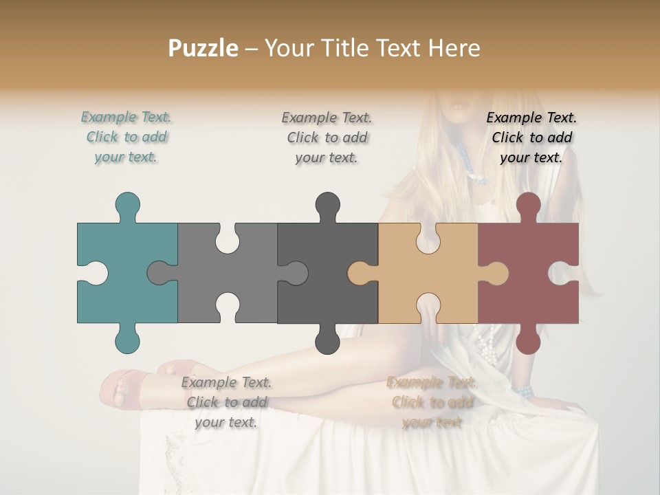 Young Portrait Glamour PowerPoint Template
