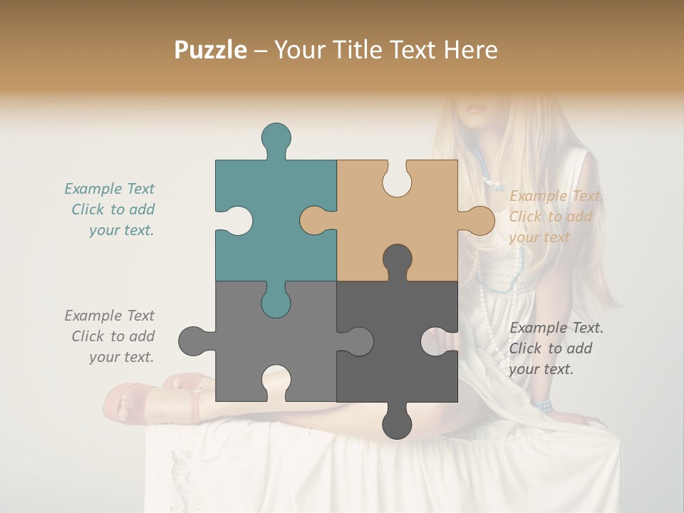 Young Portrait Glamour PowerPoint Template