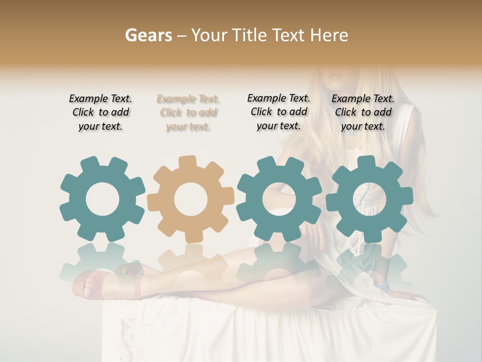 Young Portrait Glamour PowerPoint Template