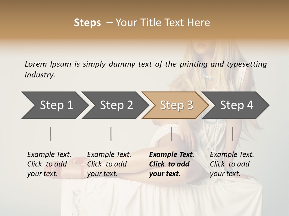 Young Portrait Glamour PowerPoint Template