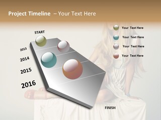 Young Portrait Glamour PowerPoint Template