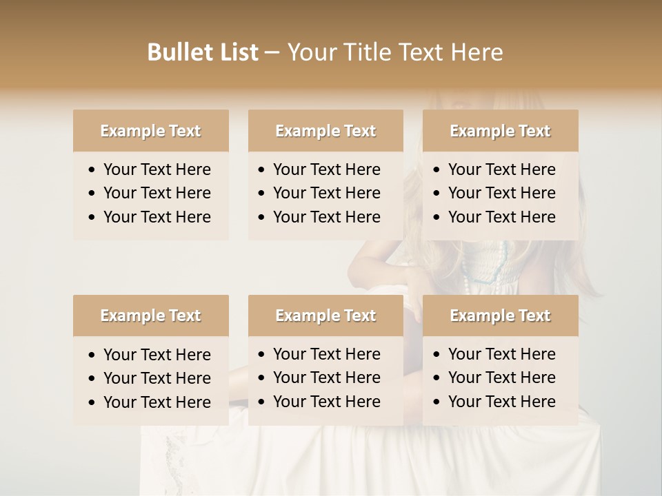 Young Portrait Glamour PowerPoint Template