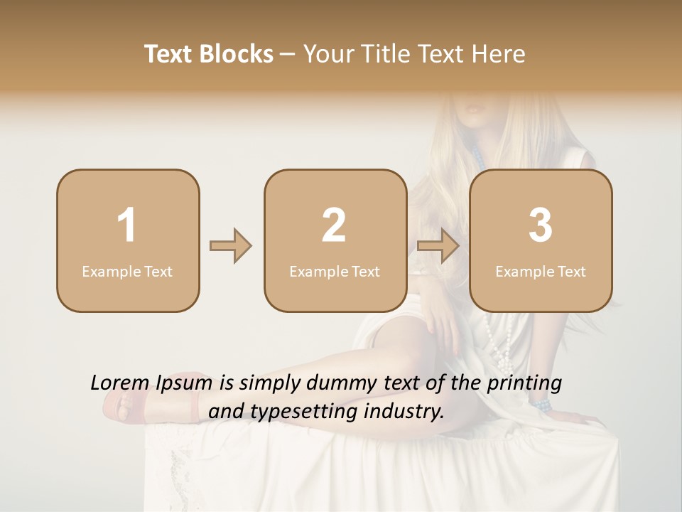 Young Portrait Glamour PowerPoint Template