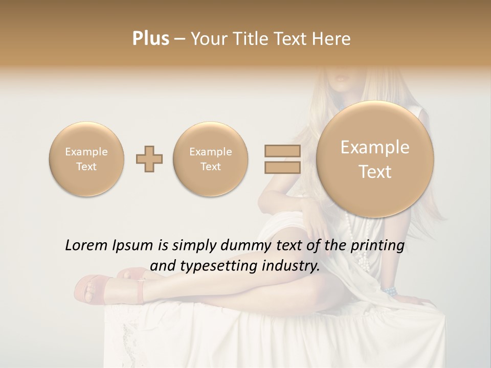 Young Portrait Glamour PowerPoint Template